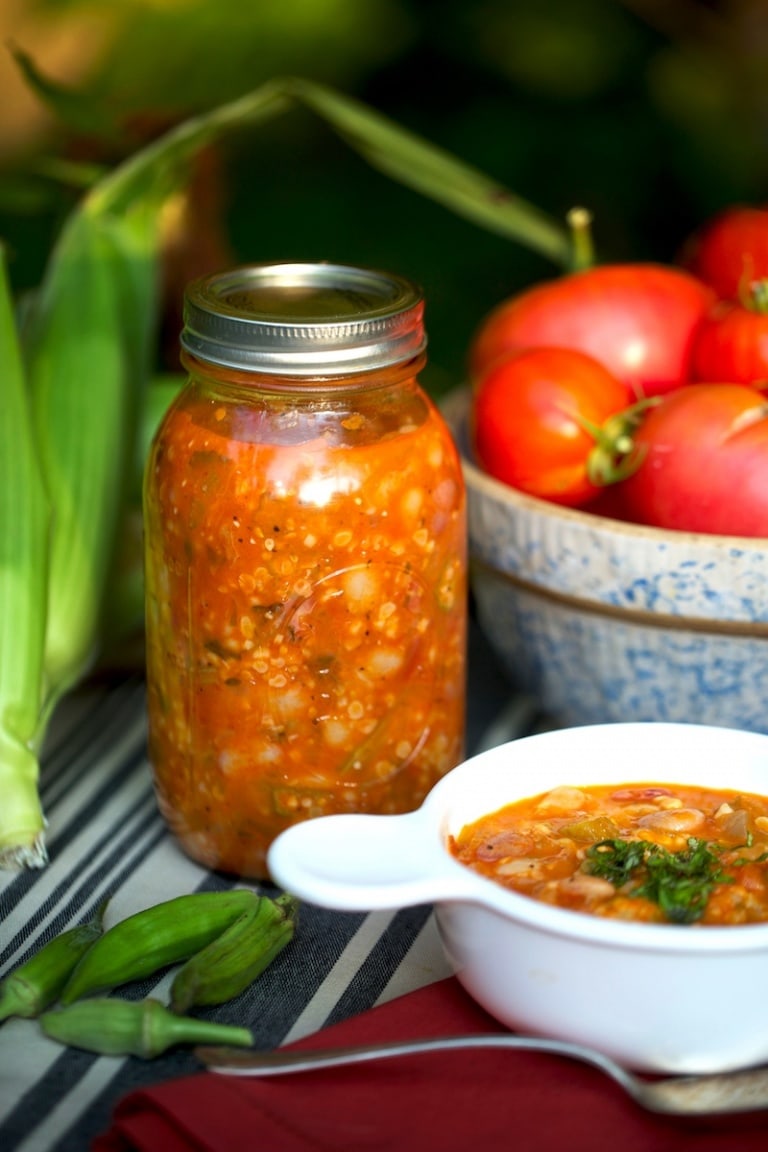 Garden Vegetable Soup – Preparing and Canning