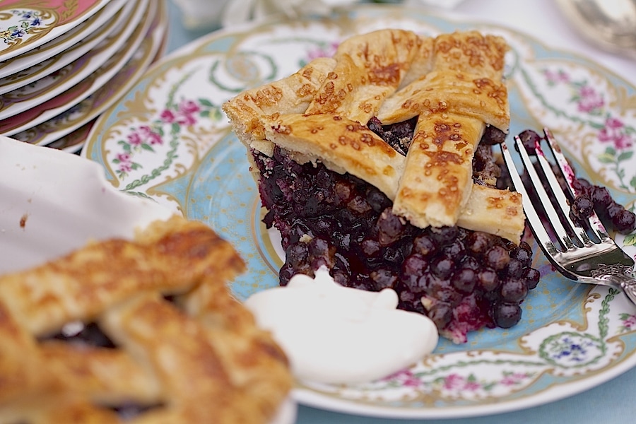 This pie is packed with flavor because of the flaky crust and the wild blueberries. You can replace the wild blueberries with the cultivated ones. 