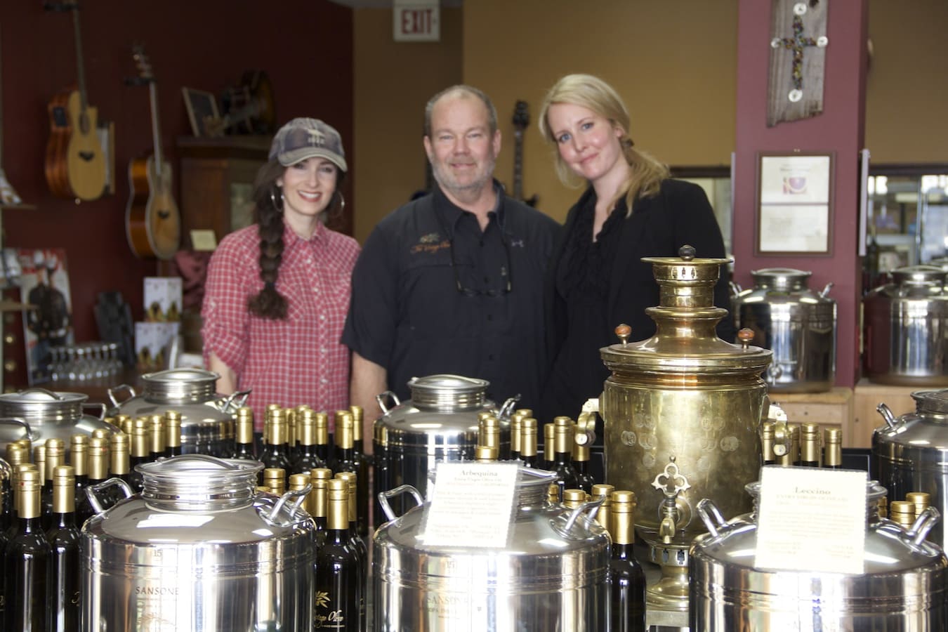 Ed and Carley Gannon - owners of the fantastic Vintage Olive! The are experts in everything olive oil and balsamic vinegars.