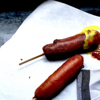 Venison Corn Dogs! Comfort food doesn't get much better!! Love making my birthday girl happy with this deliciousness!