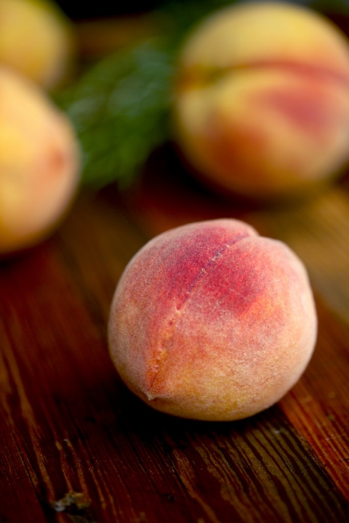 Peaches are full of vitamins and minerals. People don't know but they have fluoride which prevents tooth decay! 