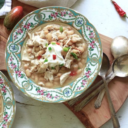 White chili with turkey, recipe by Stacy Lyn Harris